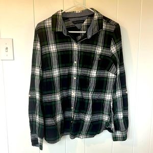 Tommy Hilfiger green and blue lightweight flannel